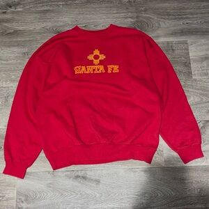 Vintage Red and yellow Santa Fe crewneck sweatshirt